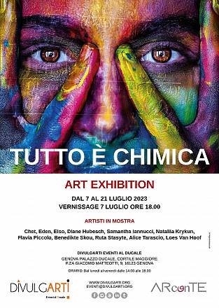 Mostra di arte contemporanea tutto è chimica